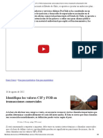 Identifique Los Valores CIF y FOB en Transacciones Comerciales - Diario Comex - Importación y Exportación Chile