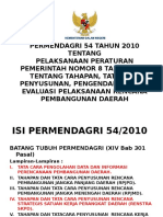 Isi PERMENDAGRI 54 TAHUN 2010 TENTANG