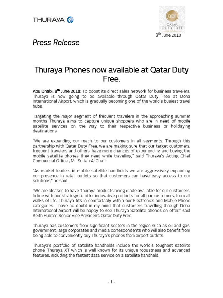 Qatar Duty Free PDF Mobile Phones Qatar