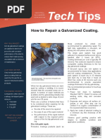 Tech Tips 4 How to Repair a Galvanized Coating