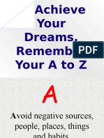 Achieve Your Dreams with this A to Z Guide