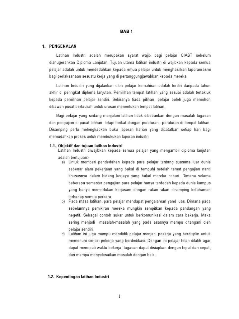 Laporan Latihan Industri Sistem Komputer