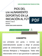Diapositivas Principios Del Entrenamiento en La Iniciación Al Fútbol