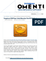 Pengaturan GOM Player Untuk Menonton Film HD Di Netbook - TUTORIAL MOMENTUM