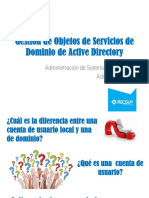 03 - Gestión de Objetos de Servicios de Dominio de Active Directory PDF