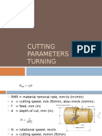 Cutting Parameters in Turning