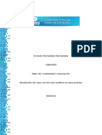 Resolución de Caso Con Los Seis Sombreros para Pensar.