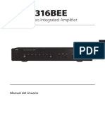 C 316BEE Stereo Integrated Amplifier - Spanish Manual