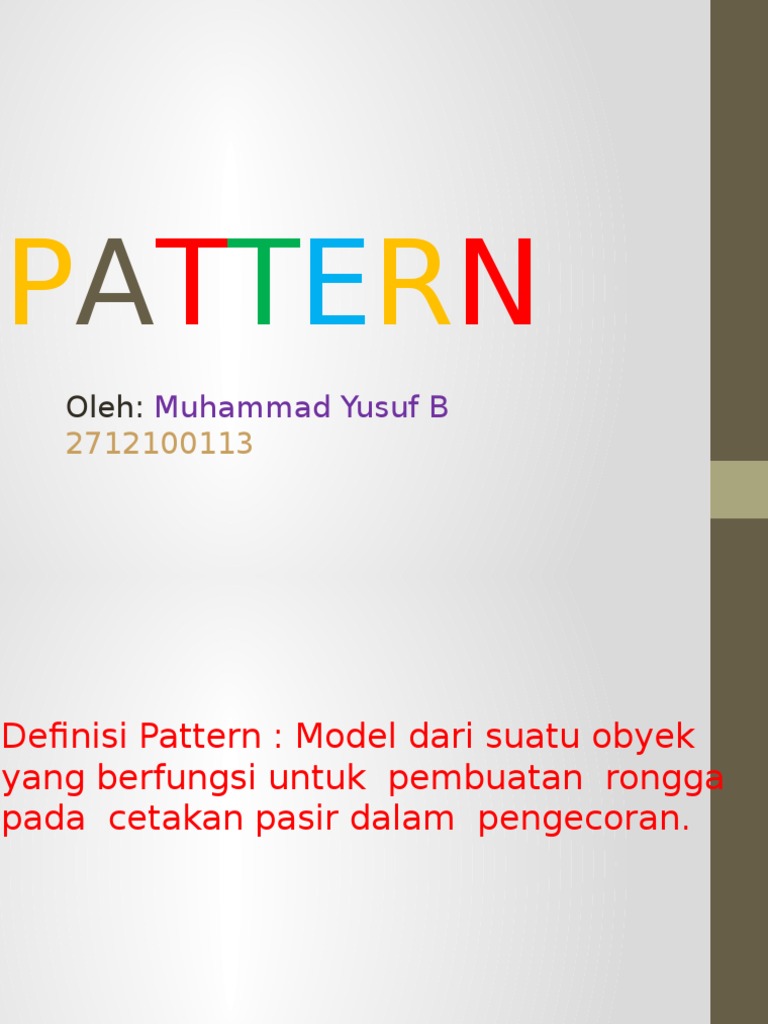 Jenis dan Material Pattern Pengecoran | PDF | Griya & Taman | Seni