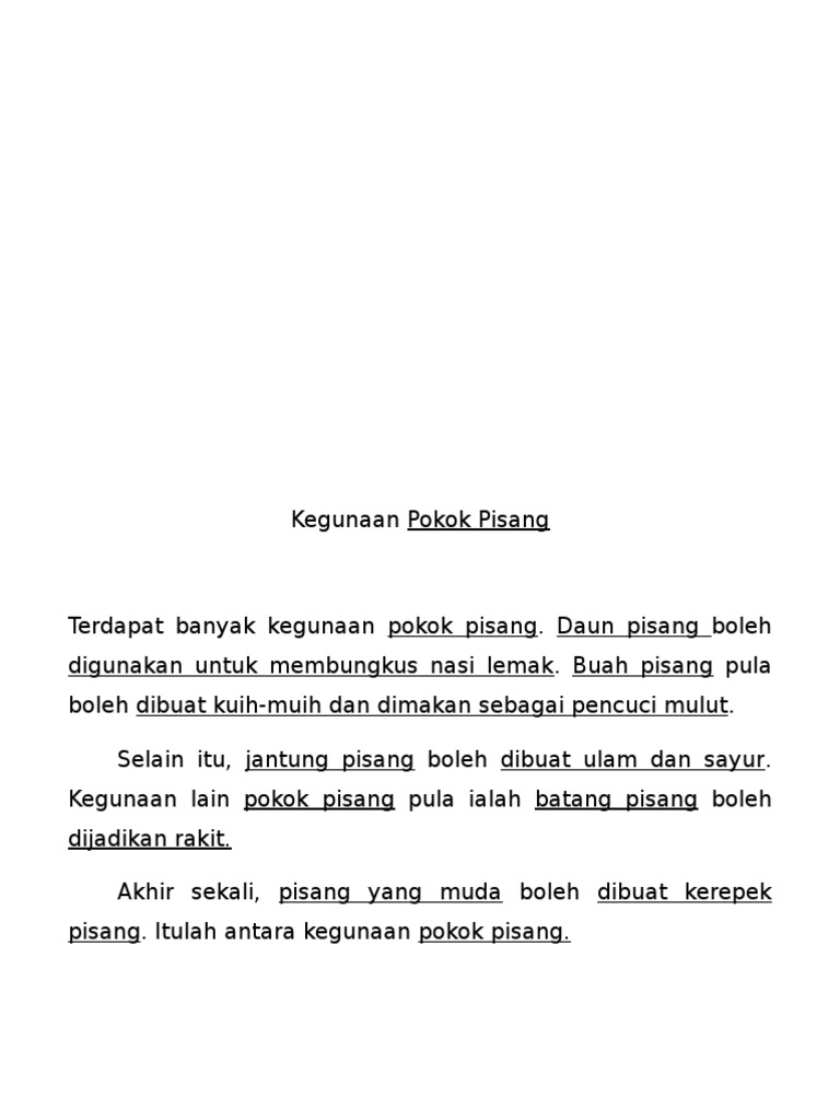 Kegunaan Pokok Pisang Ulasan  Kegunaan  Pokok  Pisang 