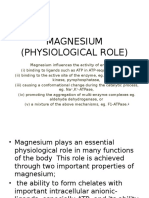 Magnesium (Physiological Role)