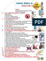 Lab Safety Rules Poster PDF