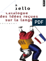 Marina Yaguello Catalogue Des Idees Recues Sur La Langue PDF