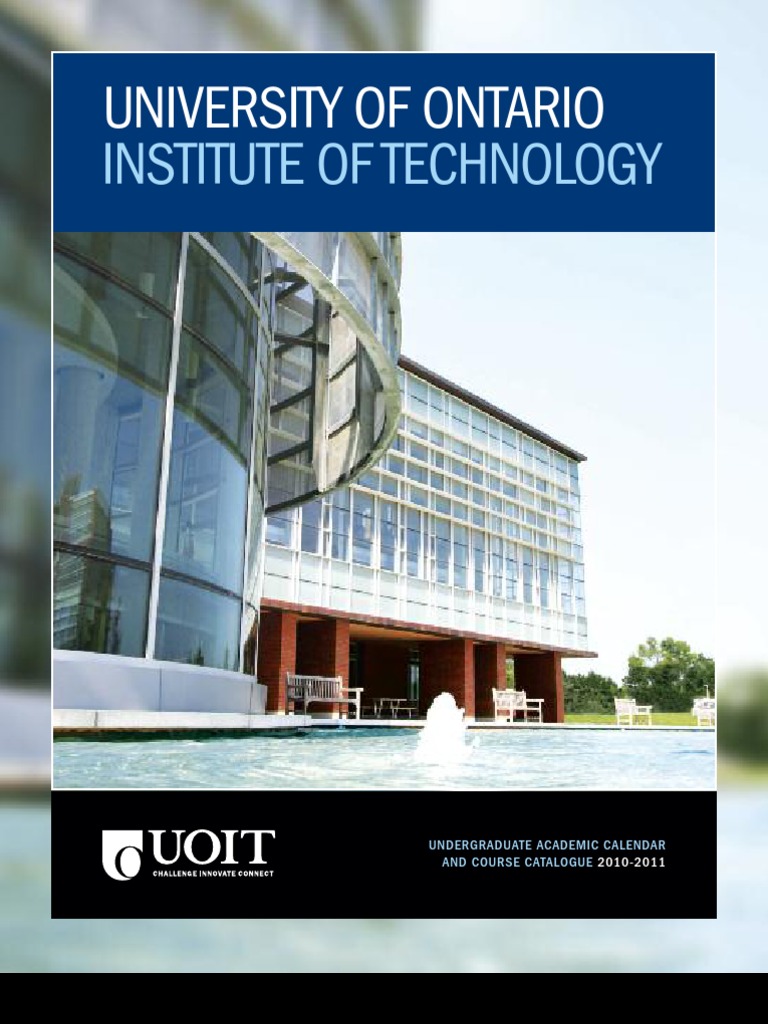 UOIT Academic Calendar 2010 PDF Course Credit Academic Degree