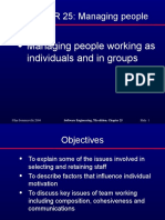 CHAPTER 25: Managing People: Managing People Working As Individuals and in Groups
