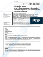NBR ISO 2768-1 Tolerancias Gerais