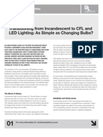 Transitioning from Incandescent to CFL and LED Lighting