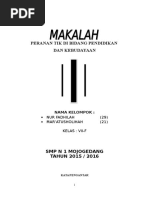 Download Makalah - Peranan Tik Di Bidang Pendidikan 1 by Jariyah Nurjanah SN313143610 doc pdf