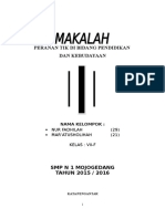 Makalah - Peranan Tik Di Bidang Pendidikan 1