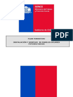 PLAN FORMATIVO Instalacion de Paneles Fotovoltaicos