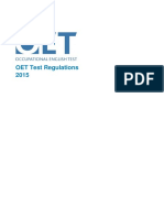 2015 Test Regulations OETT