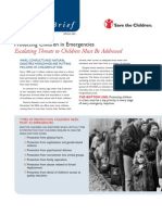 Protecting Children in Emergencies: Escalating Threats To Children Must Be Addressed, Fall 2005