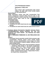 Dasar Hukum Pelaporan Perkembangan Industri