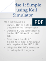 Exercise 1: Simple I/O Using Keil Simulator