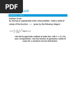 Final Exam: F (X) e DT For 0 X 3