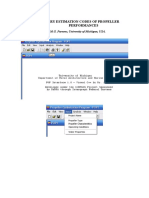 Preliminary Estimation Codes of Propeller Performances: Prof. M.G. Parsons, University of Michigan, USA