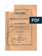 Spiritisme Caractères de La Révélation Spirite Par Allan Kardec 1870Doc1