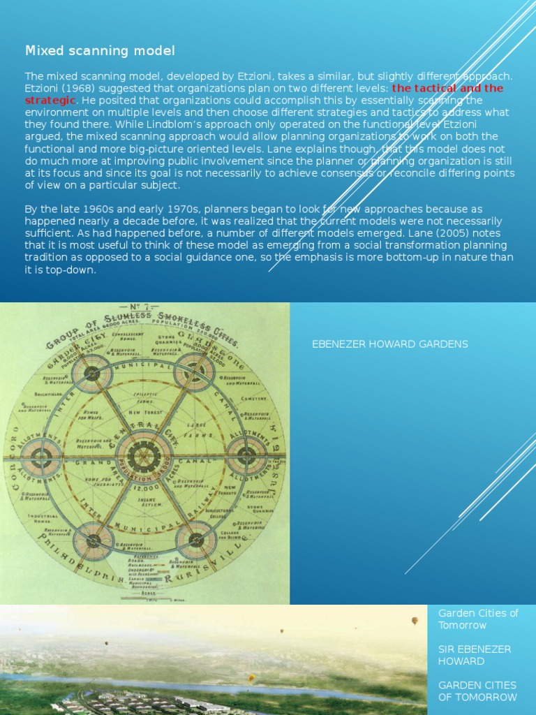 Mixed Scanning Model The Tactical and The Strategic PDF Space
