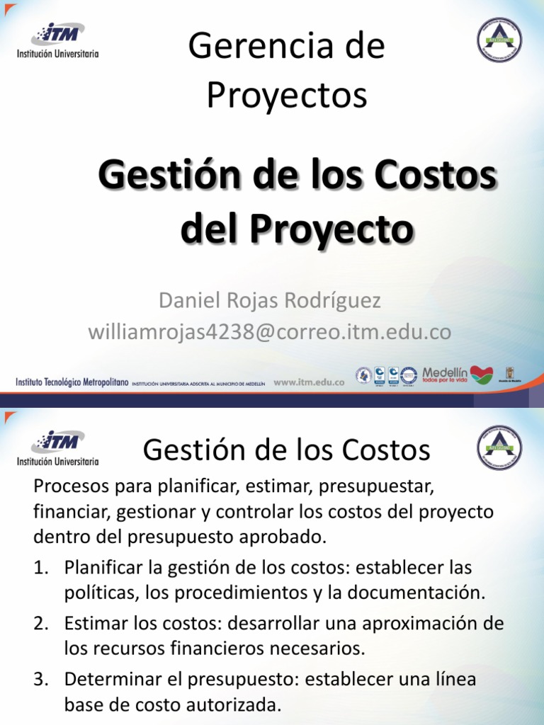 Clase 9 - Gestión de Los Costos Del Proyecto | PDF | Presupuesto ...