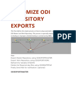 Automize Odi Repository Exports