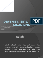 Defenisi, Istilah Dan Silogisme