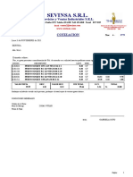 Sevinsa S.R.L.: Cotizacion