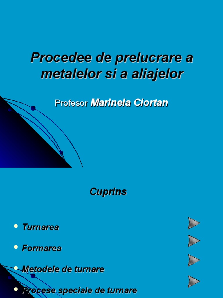 Procedee de Prelucrare | PDF