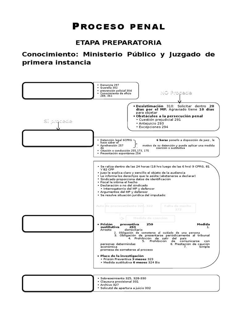 Esquema Proceso Penal Guatemalteco