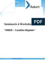 Seminario Implantación SMED Reducción Tiempos Cambio