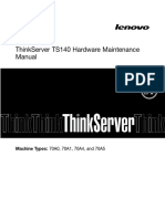 Lenovo ThinkServer TS140 Maintenance Manual