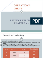 Bus 321 Operations Management: Review Exercices Chapter 2-3