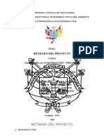 Metrado Del Proyecto