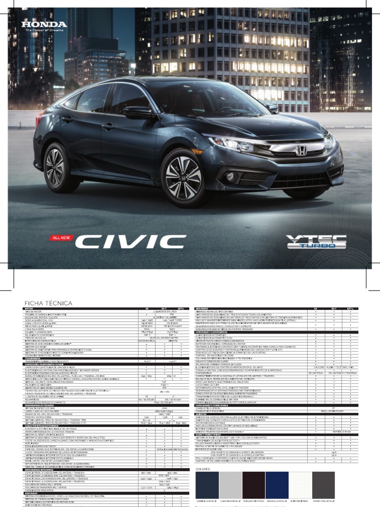 Ficha Técnica Civic