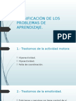 Clasificación de Los Problemas de Aprendizaje