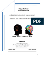 Proyecto Final Evaluacion de La Personalidad