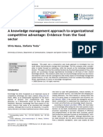 A Knowledge Management Approach To Organizational Competitive Advantage - Evidence From The Food Sector PDF