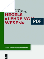 (Hegel-Jahrbuch Sonderband 8) Andreas Arndt, Günter Kruck-Hegels Lehre Vom Wesen"-Walter de Gruyter (2016)