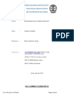 Cambio Climático - Monografia
