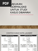 Contoh Kasus Normalisasi Nota Laundry