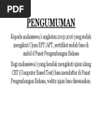 PENGUMUMAN